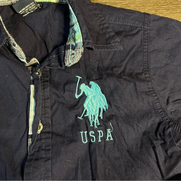 U.S. Polo Assn. Navy Blue Kids Shirt Boys size 5 - Picture 3 of 5